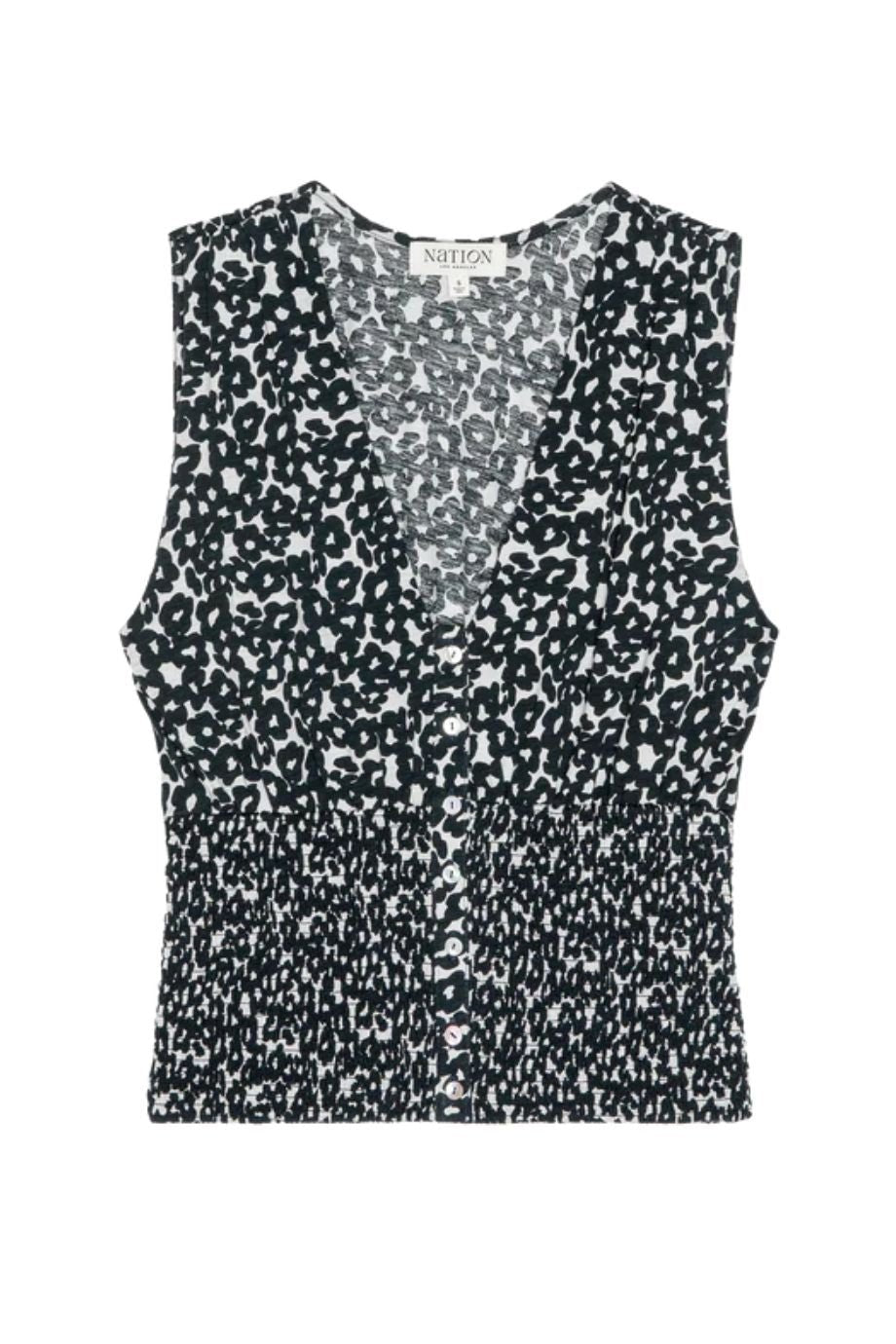 Hali Floral Button Up Tank - Nation Los Angeles - COLOR GAME