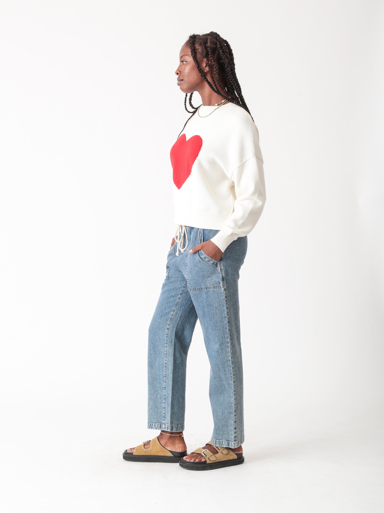 Heart Sweater - Electric & Rose - COLOR GAME