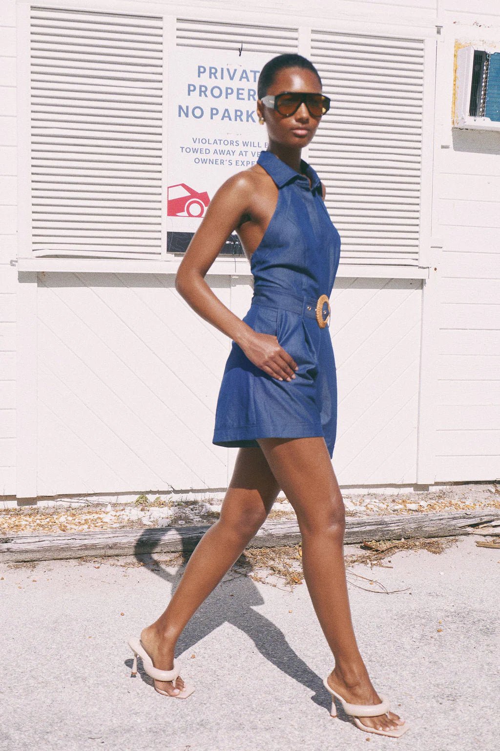 Hogan Indigo Halter Romper - JS71 - COLOR GAME