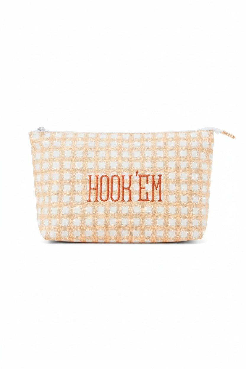 Hook 'Em Check Print Tyvek® Pouch Medium - Wipstitch - COLOR GAME