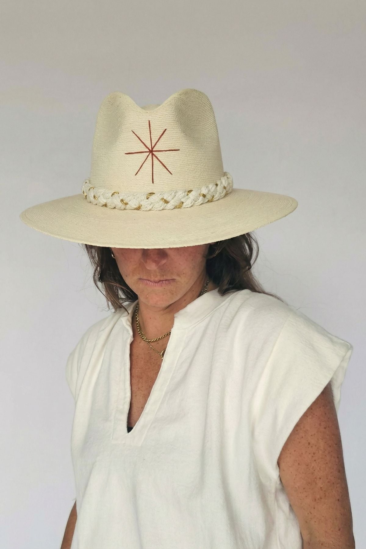 Hook ’Em + Sparks Game Day Straw Hat - Baldiz - COLOR GAME