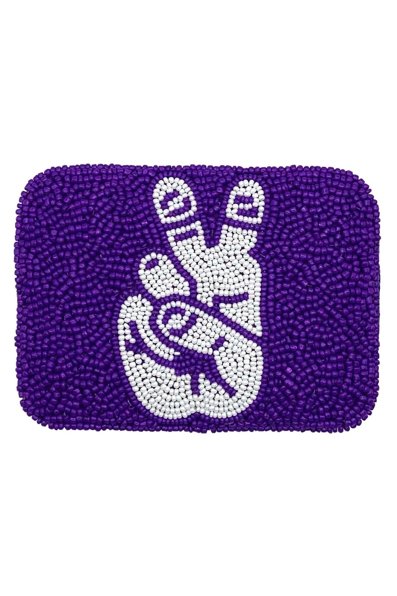 Horned Frogs Hand - Beaded Card Holder - LA Chic - COLOR GAME