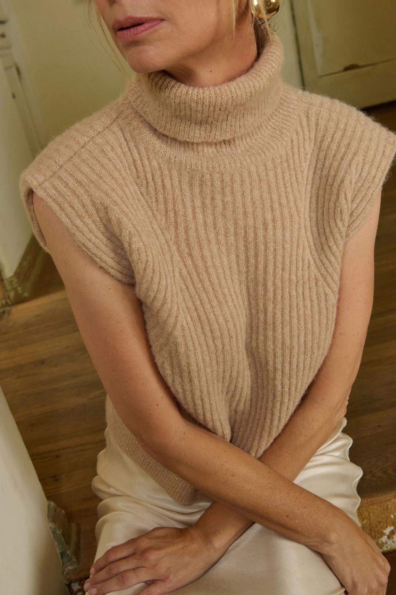 Isha Turtleneck Tank Sweater - Nation LTD - COLOR GAME