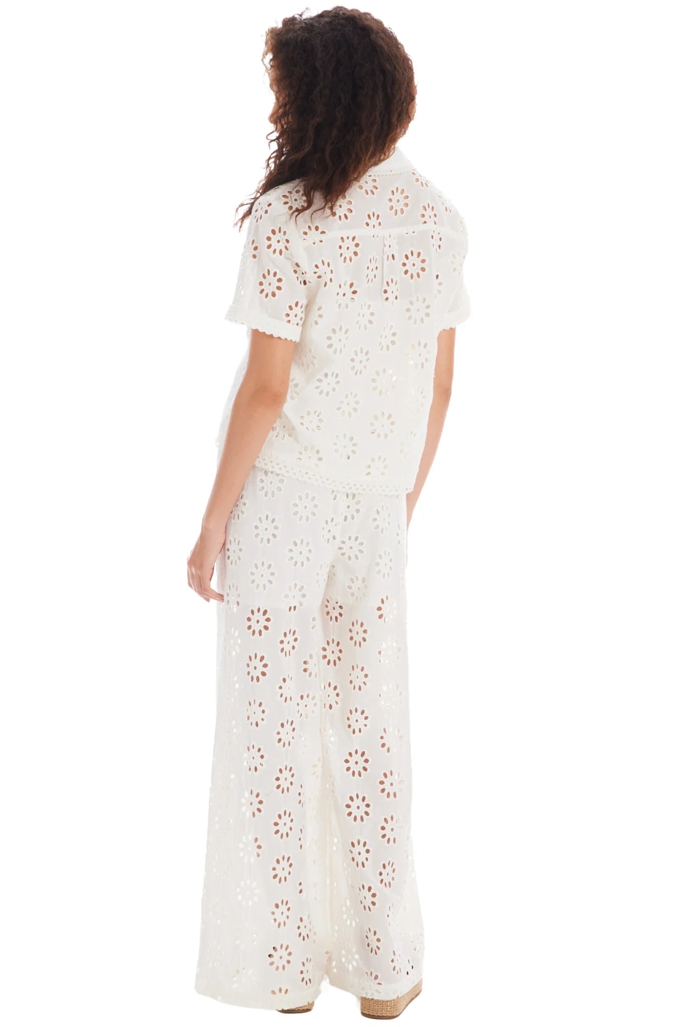 Ivy Eyelet Top Ivory - Allison New York - COLOR GAME