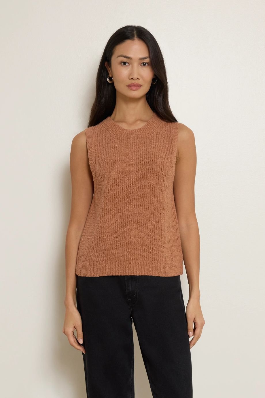 Jacqueline Knit Tank – Mocha - Nation Los Angeles - COLOR GAME