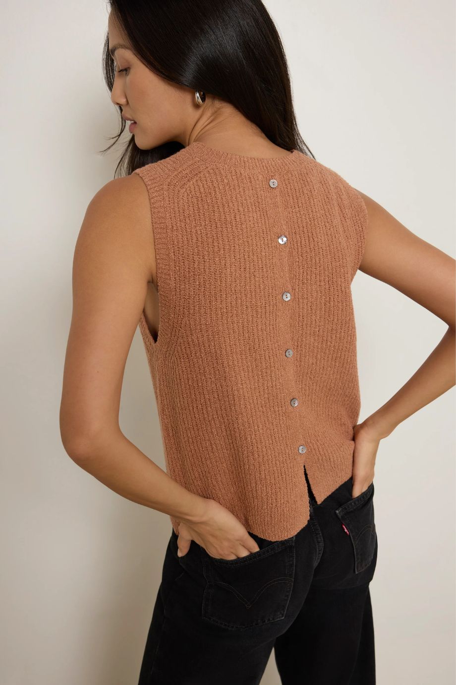 Jacqueline Knit Tank – Mocha - Nation Los Angeles - COLOR GAME