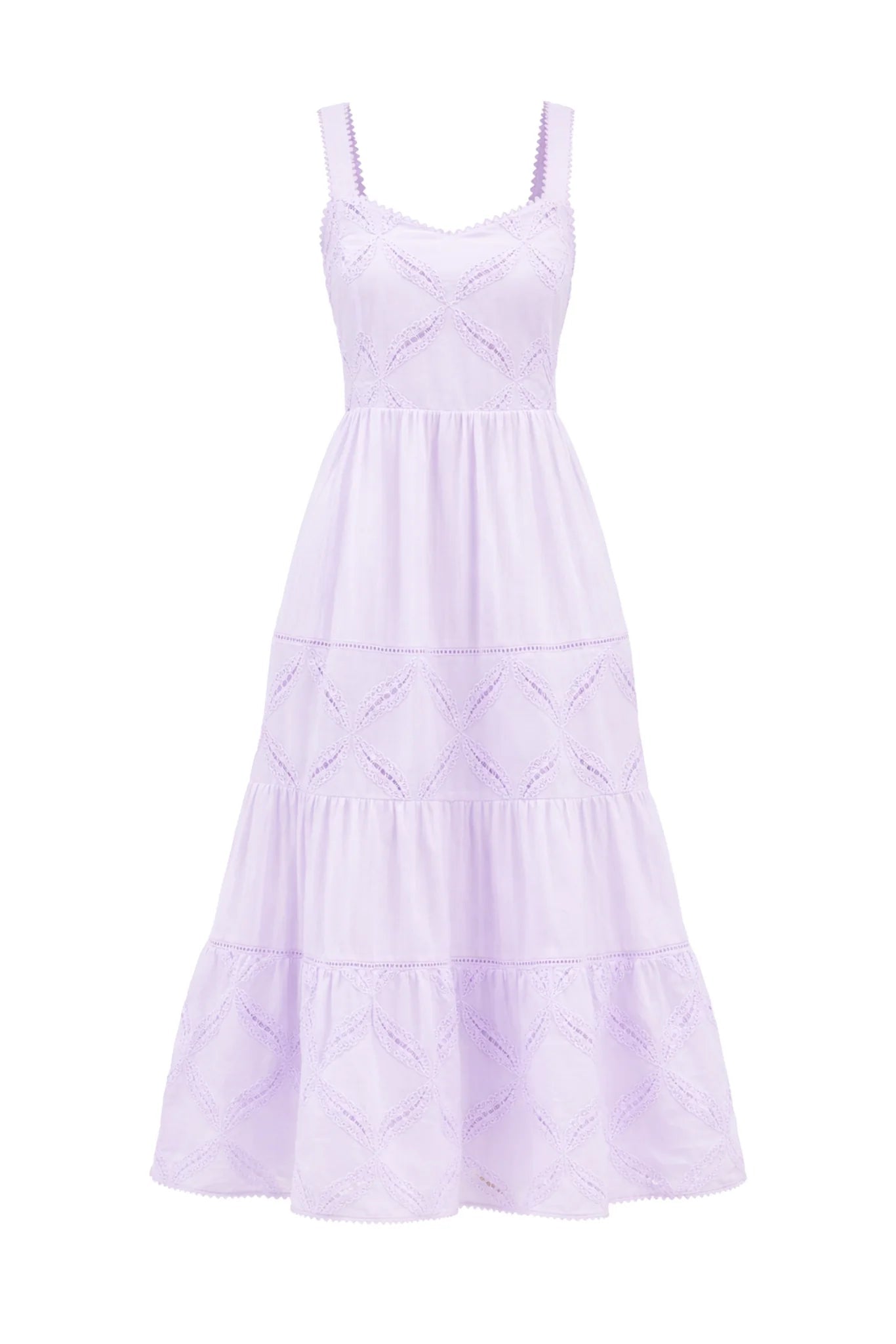 Jade Orchid Eyelet Midi Dress - Allison New York - COLOR GAME