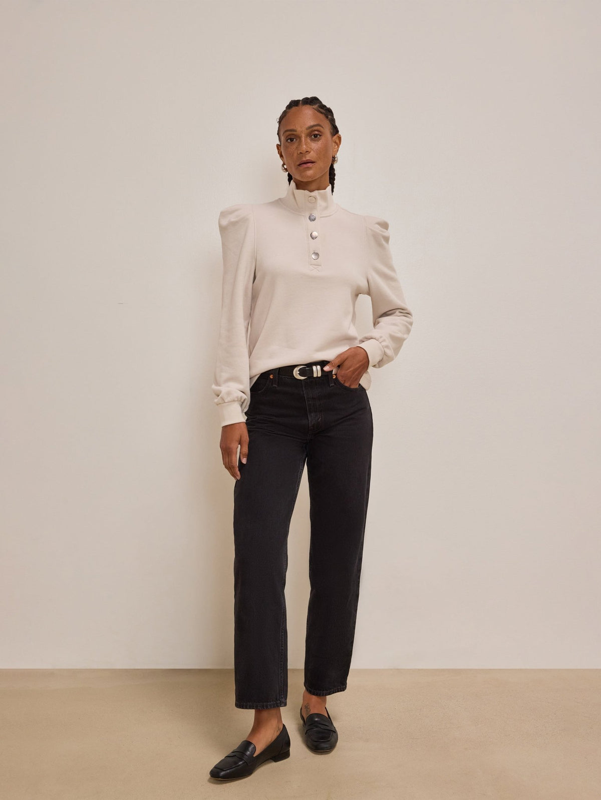 Jessie Champagne Sweatshirt by Nation LTD