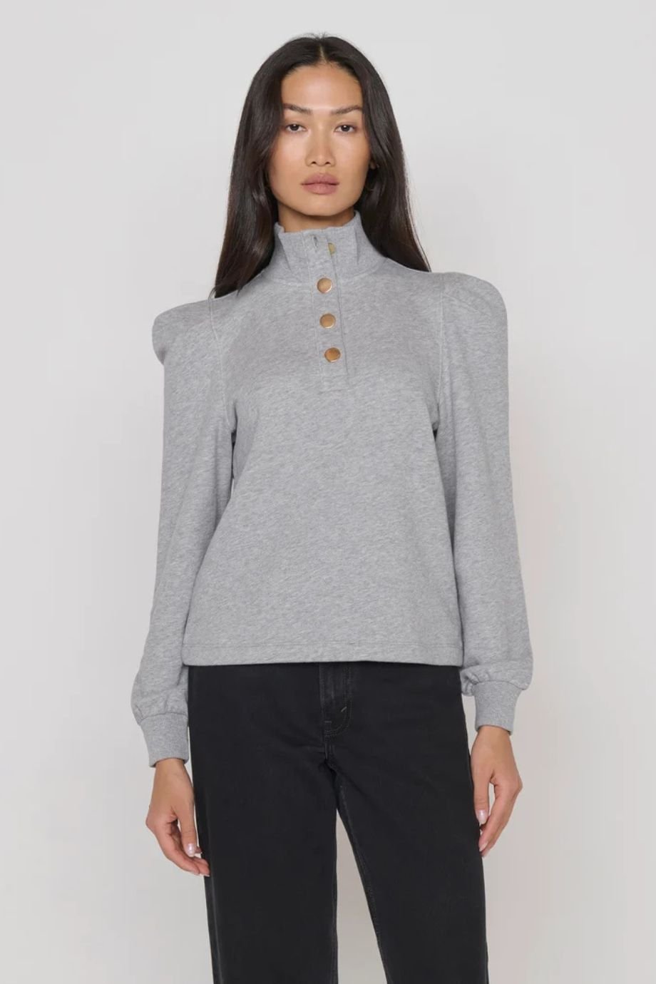 Jessie Sweatshirt Heather Grey - Nation Los Angeles - COLOR GAME