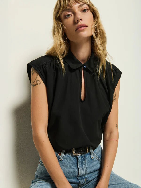 Jody Shirt Jet Black - Nation LTD - COLOR GAME