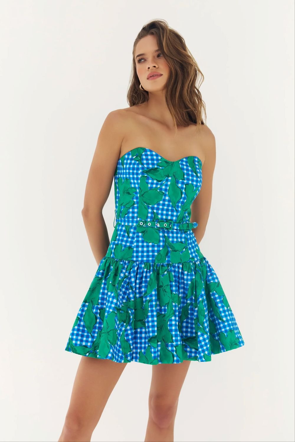Junie Strapless Mini Dress - Hutch - COLOR GAME