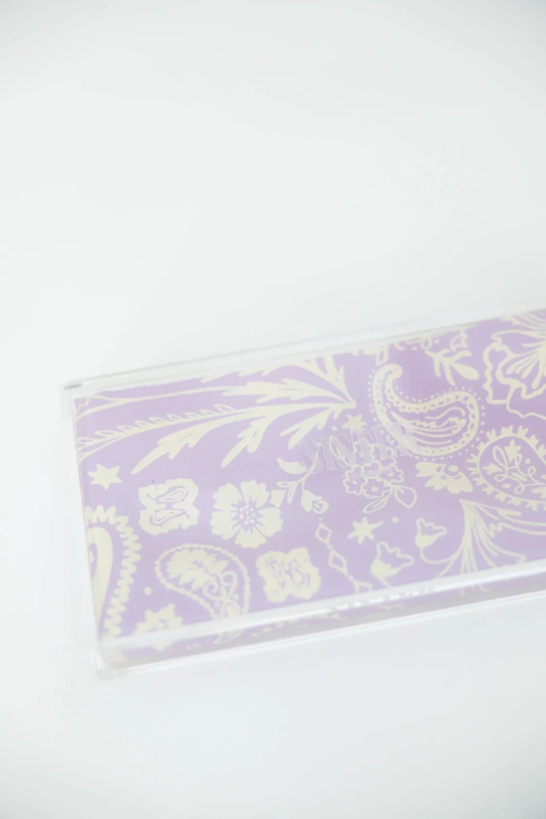 Lavender Fields Silk Paisley Print Scarf 90cm - Sister The Brand - COLOR GAME