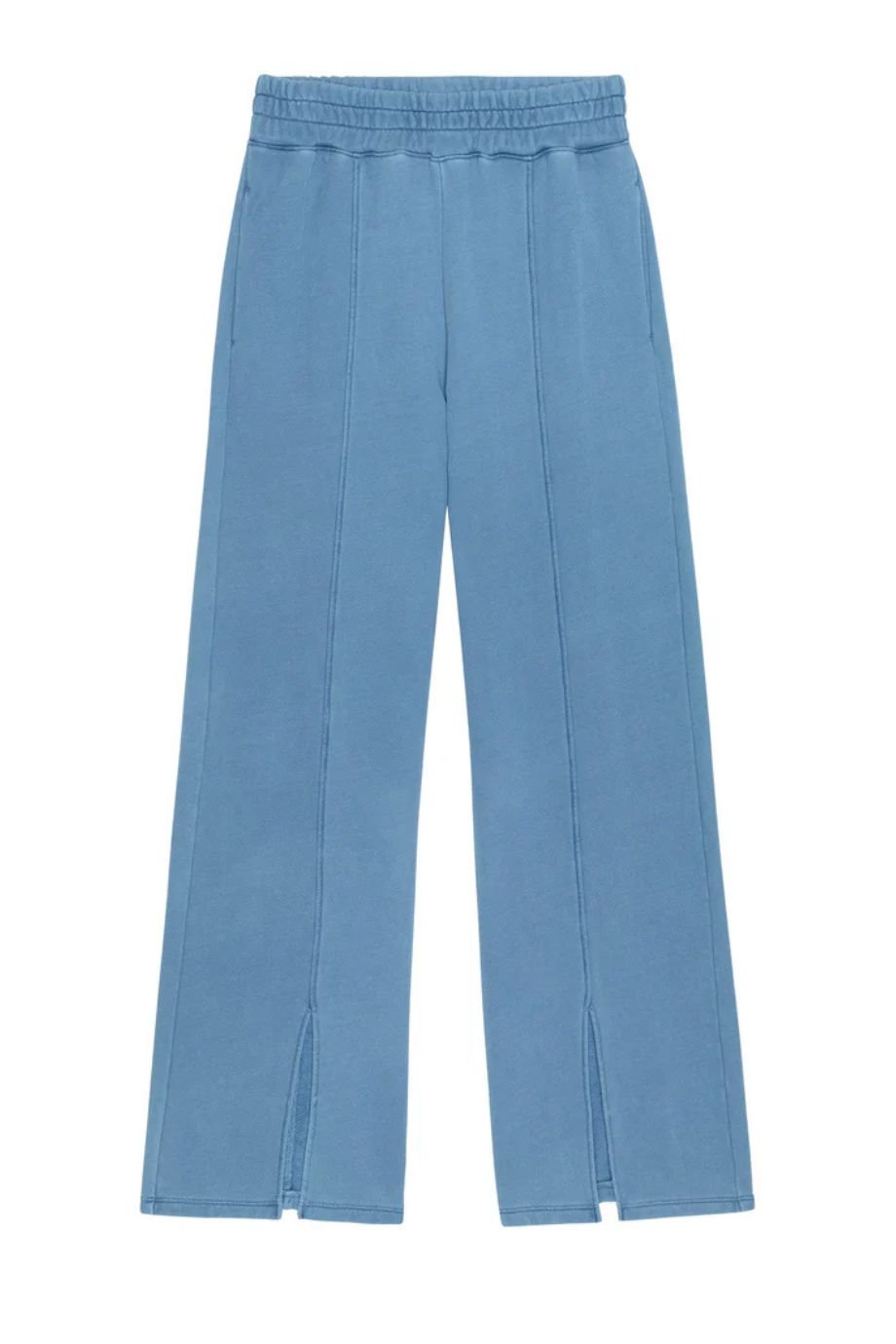 Lincoln Front Slit Knit Pant – Indigo - Nation Los Angeles - COLOR GAME