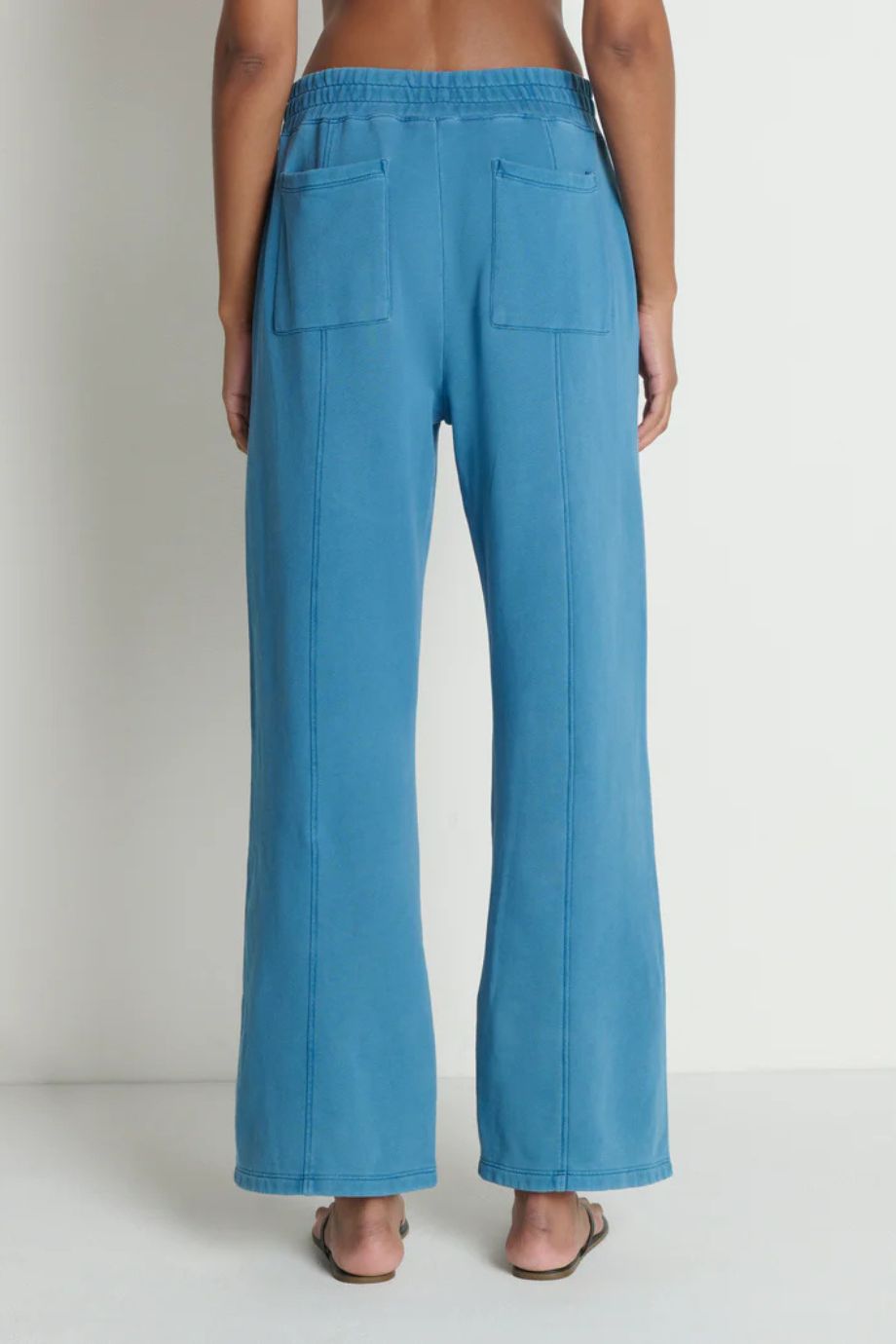 Lincoln Front Slit Knit Pant – Indigo - Nation Los Angeles - COLOR GAME