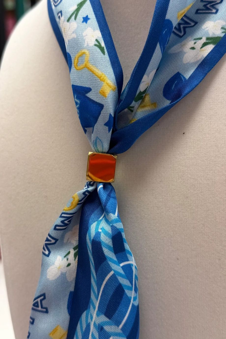 Little Bead Skinny Scarf Slider - Saturday Silks - COLOR GAME