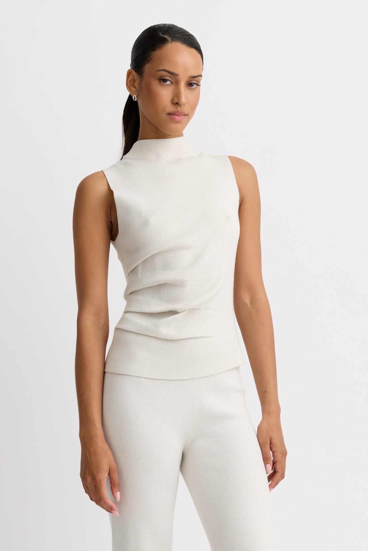 Logan Sweater Tank in Cream by Stitches + Stripes