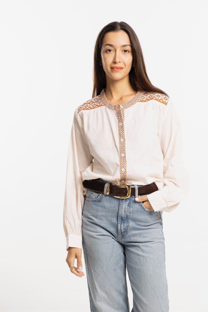 Lola Embroidered Blouse - Bindu - COLOR GAME
