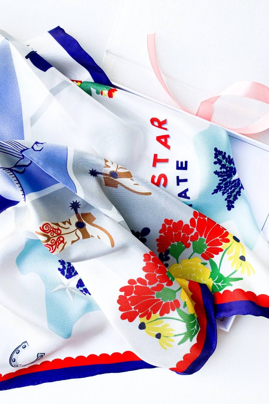 Lone Star State Saturday Scarf - Saturday Silks - COLOR GAME