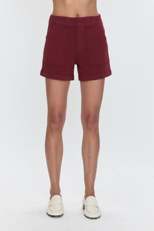 Marissa High Rise Utility Short Sangria - Pistola - COLOR GAME