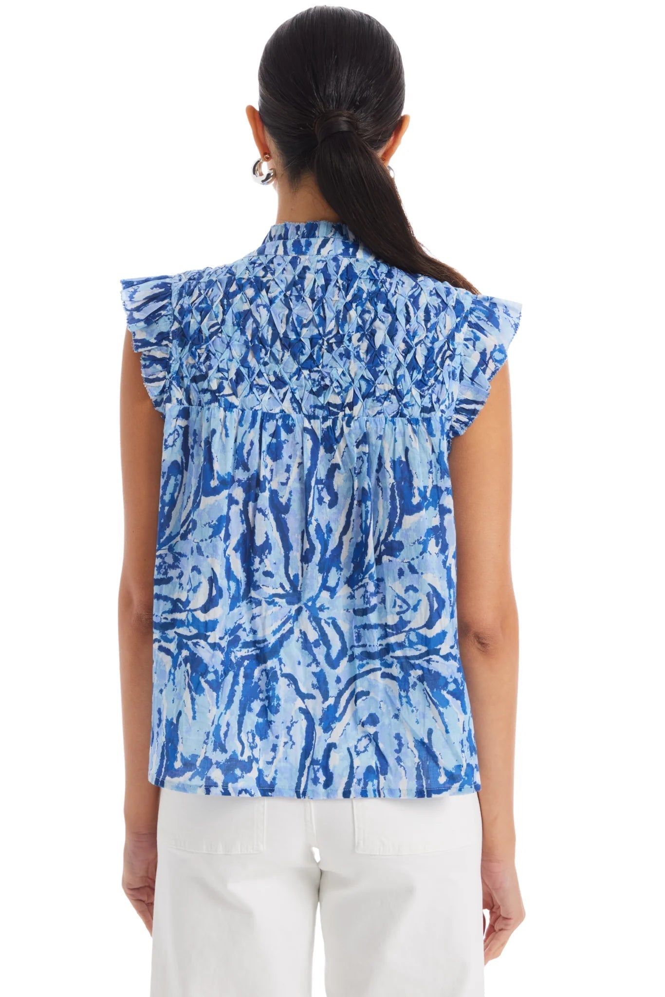McKay Top Blue Floral - Allison New York - COLOR GAME