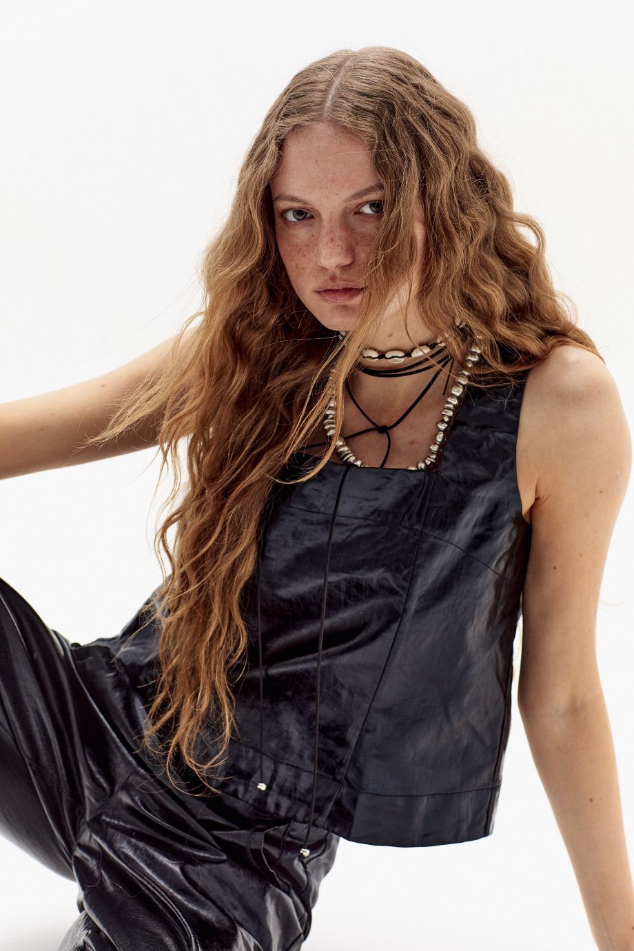 Mei Metallic Linen Top - Lanhtropy - COLOR GAME