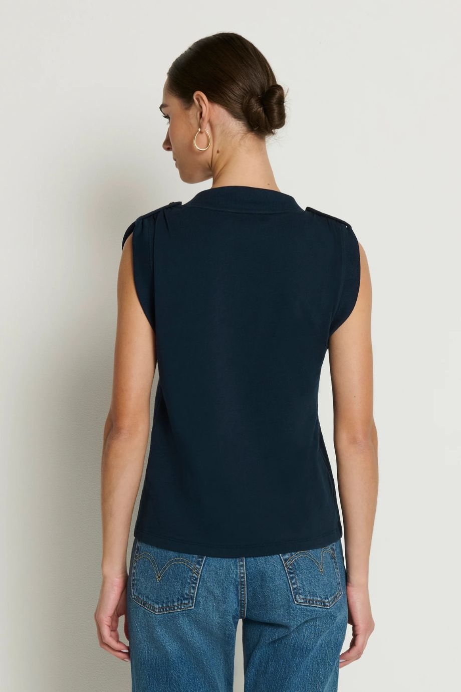 Mikka Buttoned Shoulder Tank - Nation Los Angeles - COLOR GAME