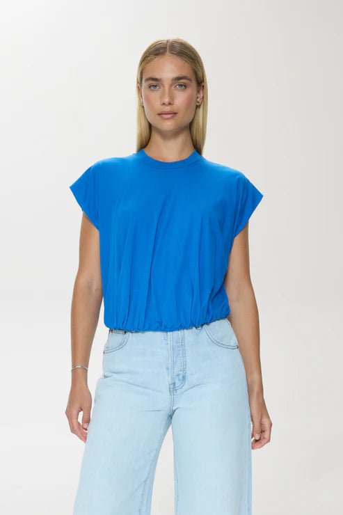 Millie Bubble Hem Tee - Pistola - COLOR GAME