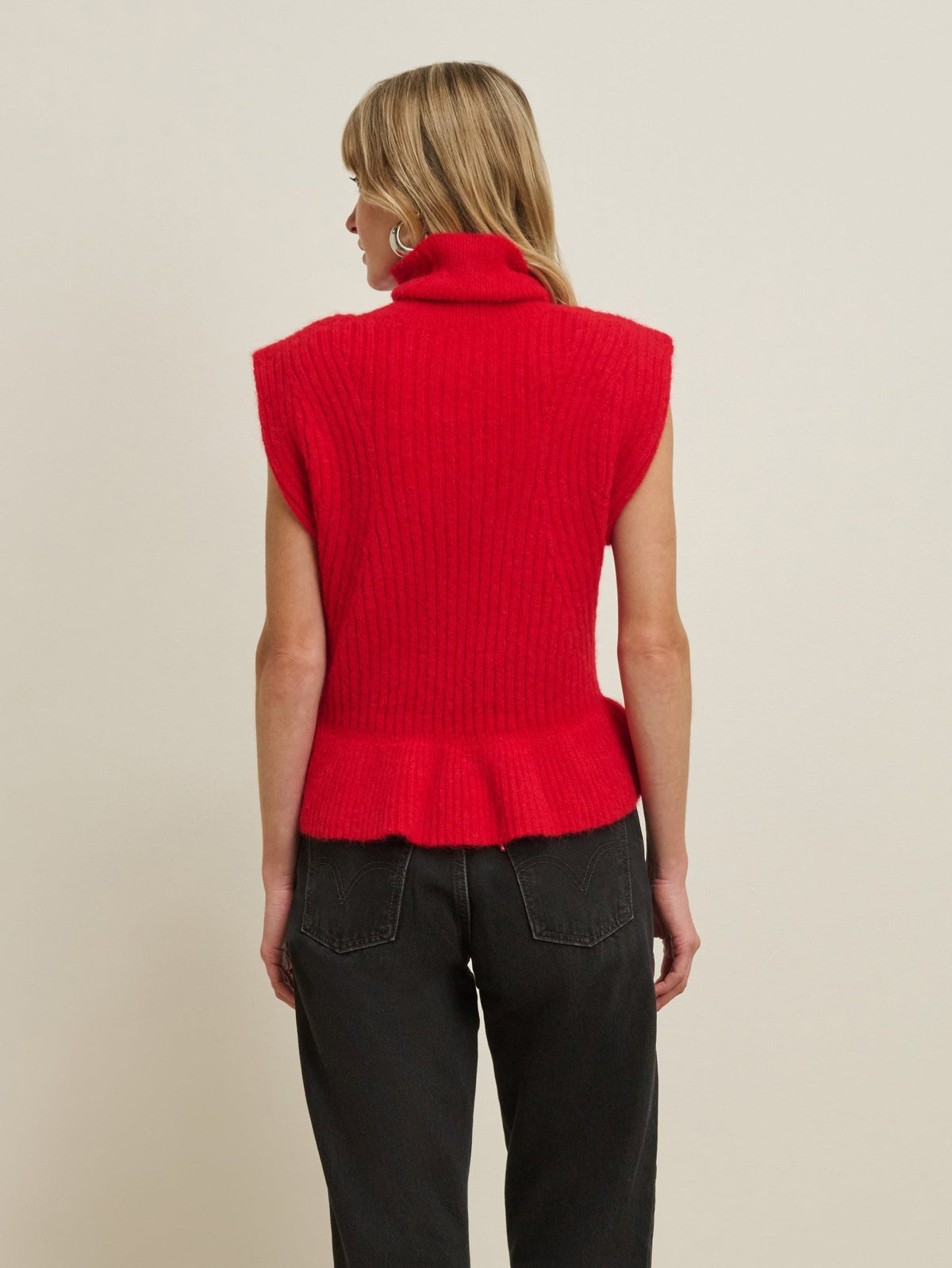 Miranda Rouge Red Turtleneck Tank by Nation LTD