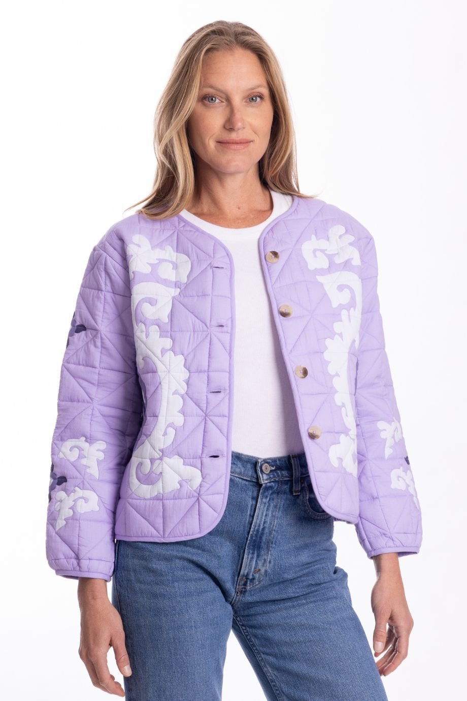 Naomi Lavender Quilted Jacket - Bindu - COLOR GAME