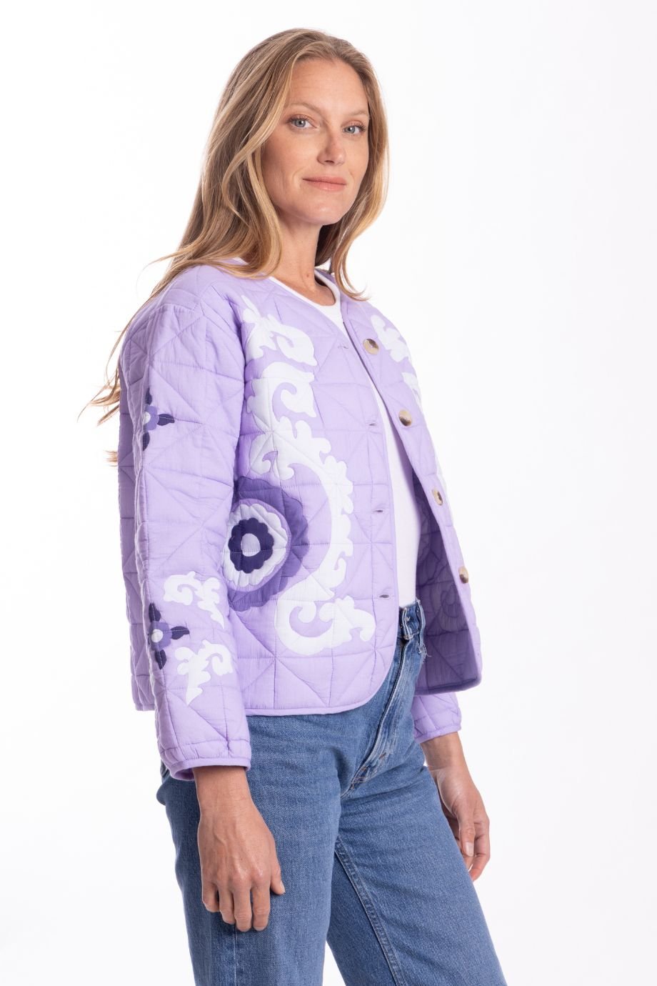 Naomi Lavender Quilted Jacket - Bindu - COLOR GAME
