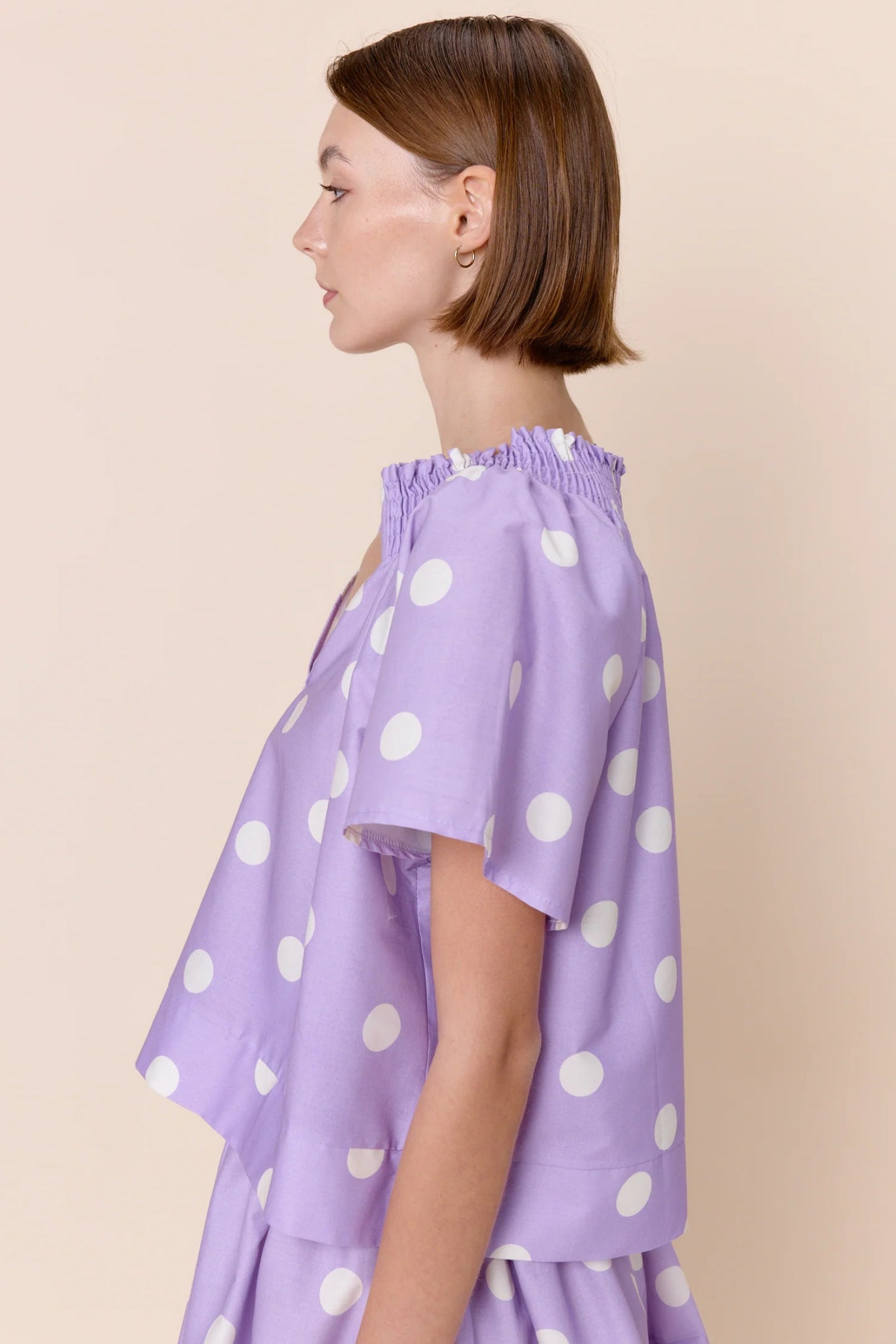 Natalie Smocked Neck Blouse - Sofia - COLOR GAME