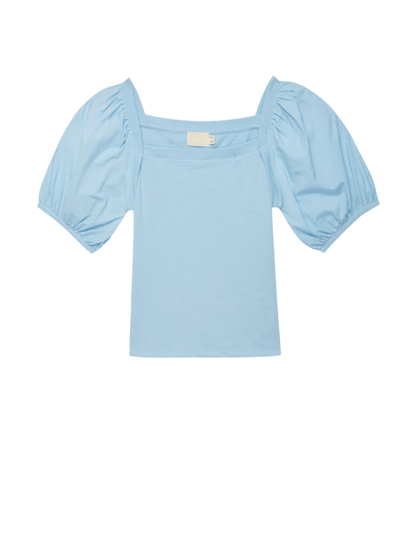 Naya Puff Sleeve Top Powder Blue - Nation LTD - COLOR GAME