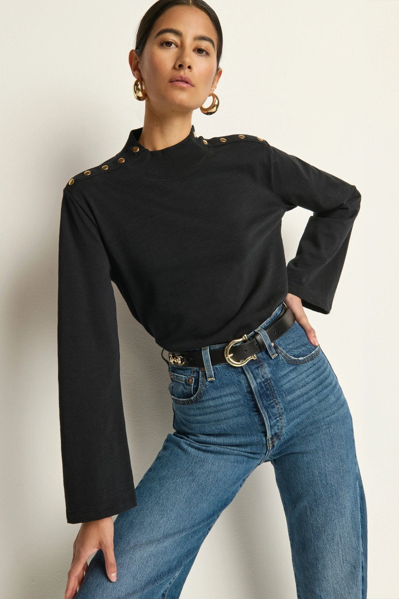 Neda Long Sleeve Top - Nation LTD - COLOR GAME