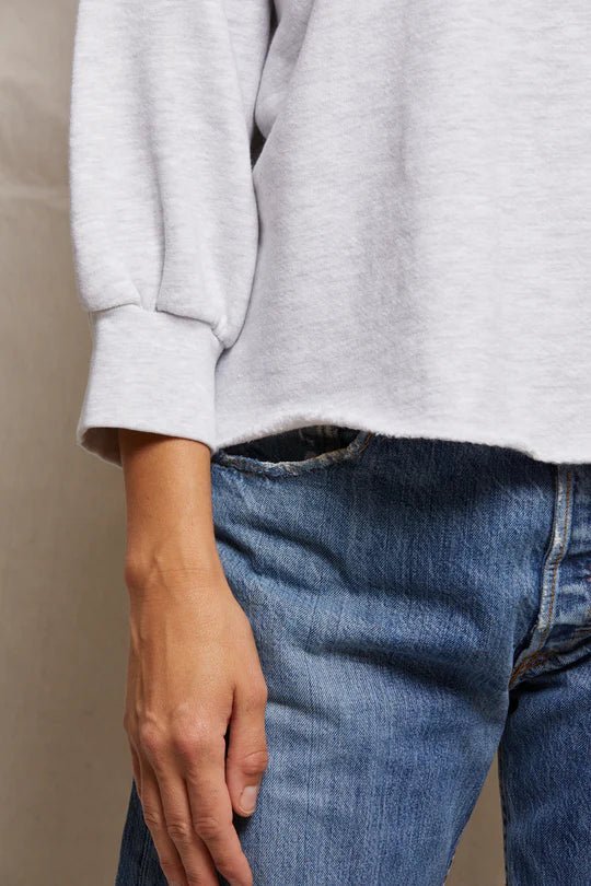 Niall 3/4 Sleeve Sweatshirt Ash - perfectwhitetee - COLOR GAME