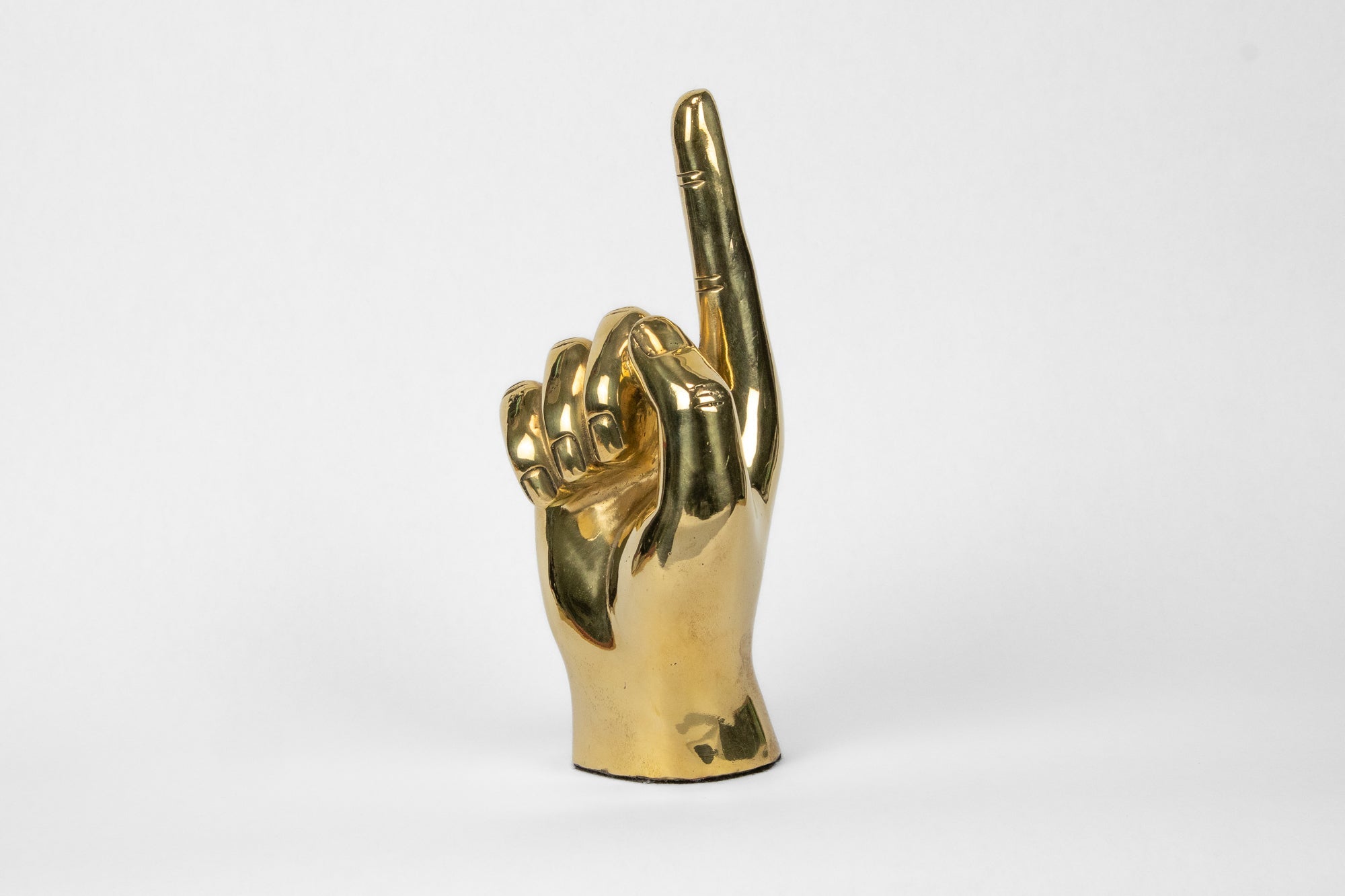 Number One ( 1) or the Pointing Emoji Hand Sign Sculpture in Brass - Prize - COLOR GAME