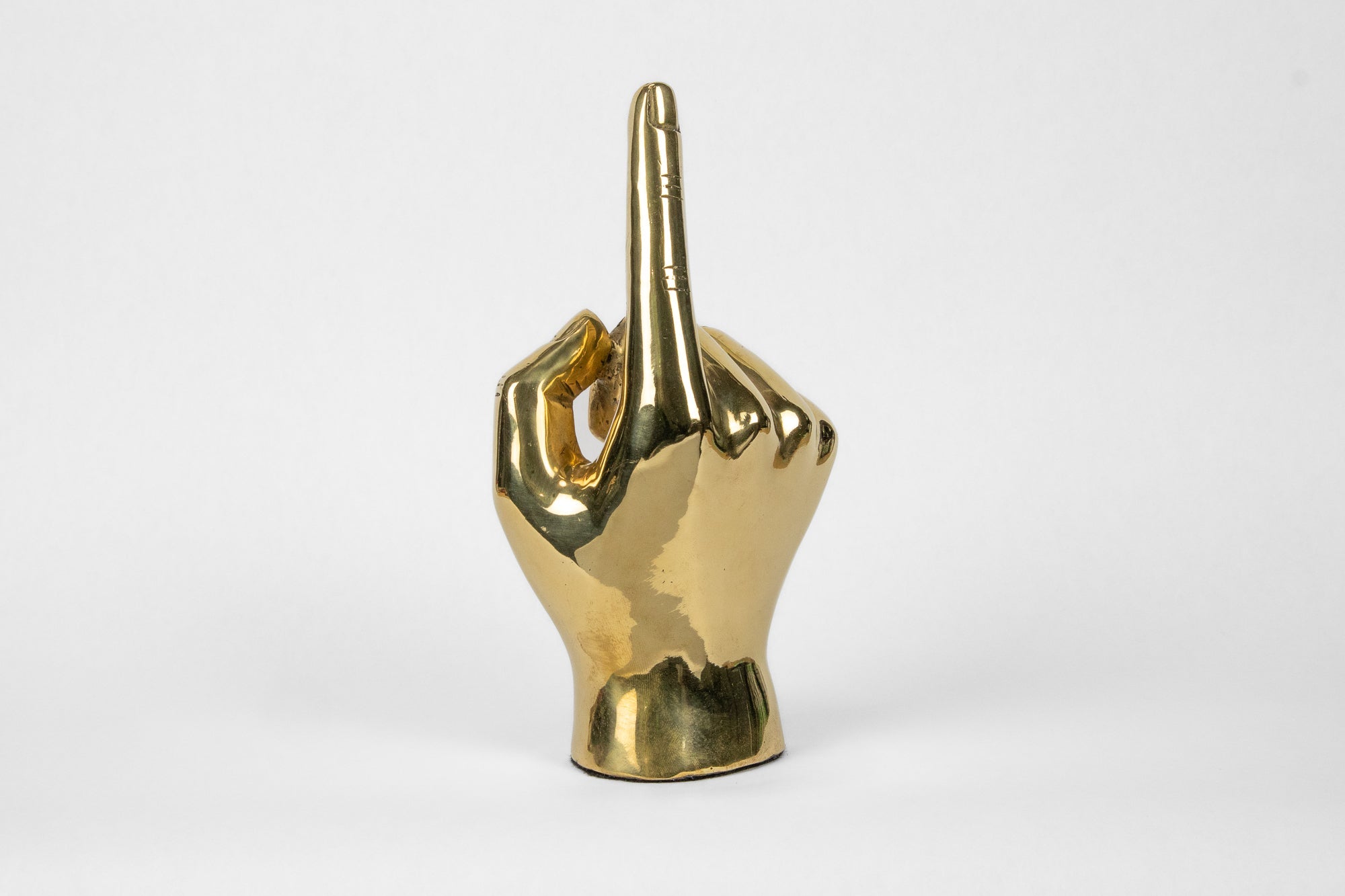 Number One ( 1) or the Pointing Emoji Hand Sign Sculpture in Brass - Prize - COLOR GAME
