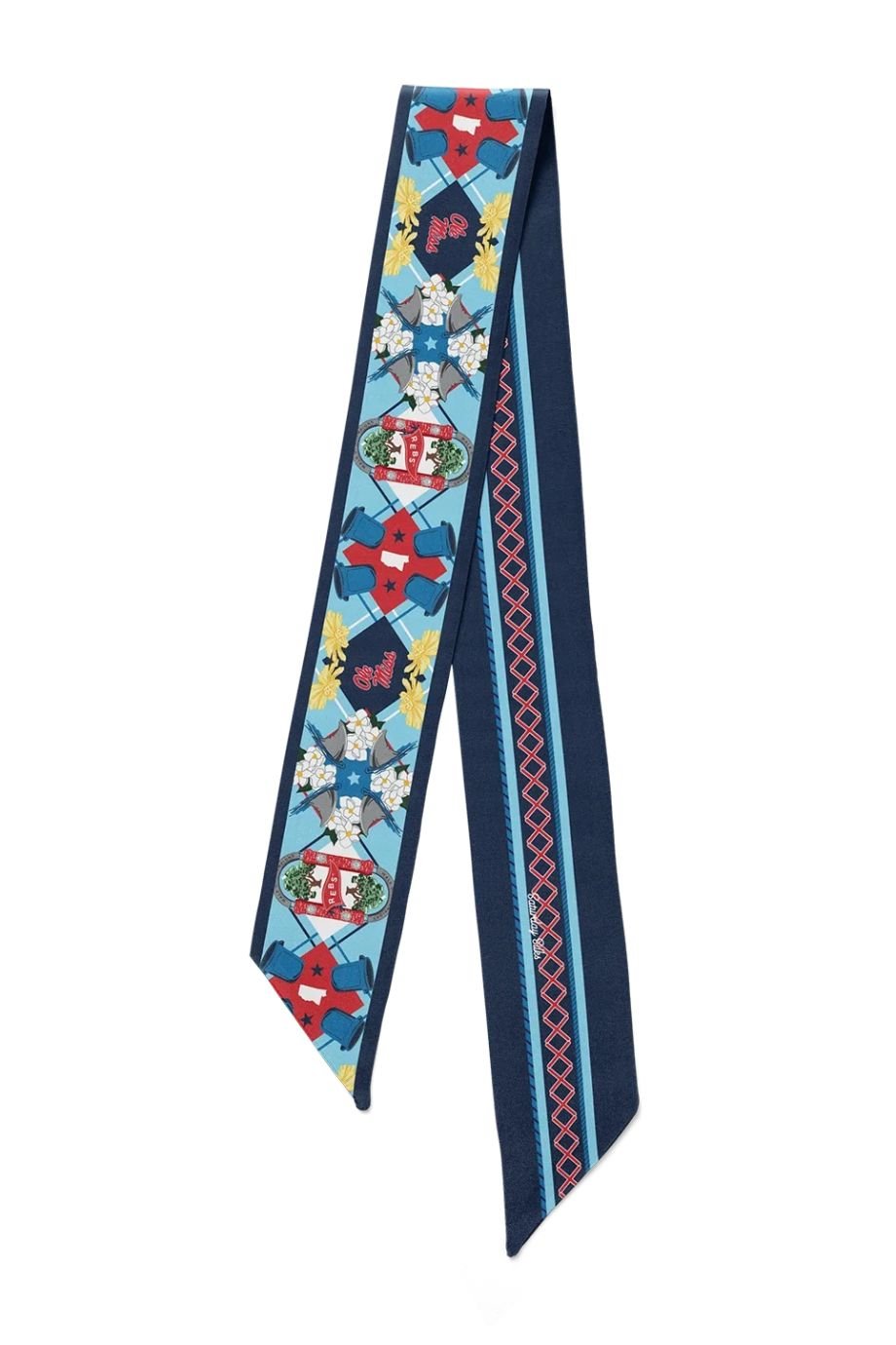 Ole Miss All-Star Skinny Scarf - Saturday Silks - COLOR GAME