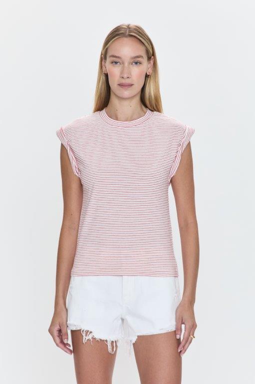 Olivia Tee Ruby Stripe - FINAL SALE - Pistola - COLOR GAME