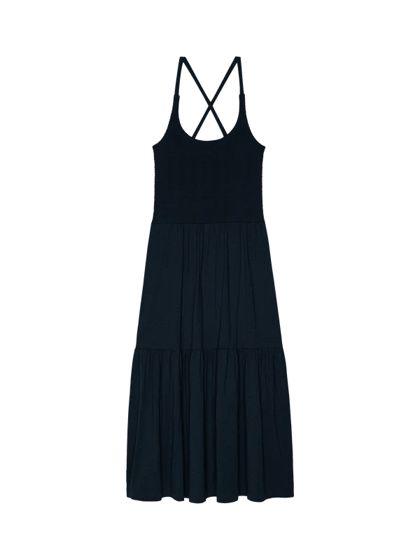 Penelope Smocked Midi Dress Night Sky - Nation LTD - COLOR GAME