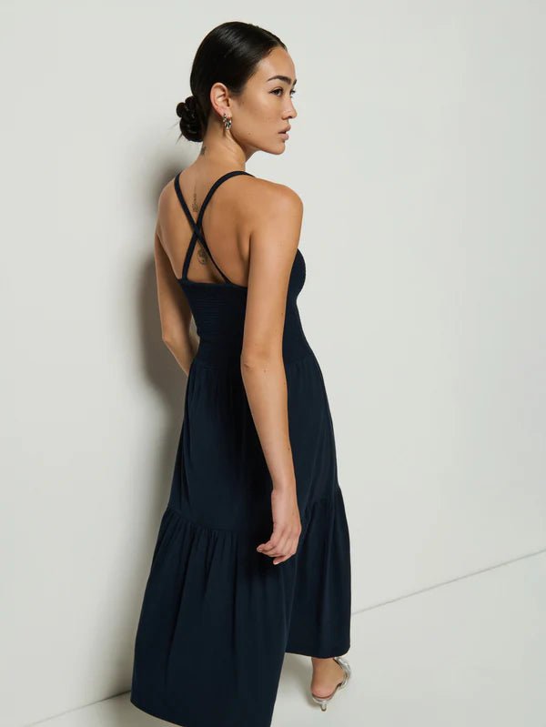 Penelope Smocked Midi Dress Night Sky - Nation LTD - COLOR GAME