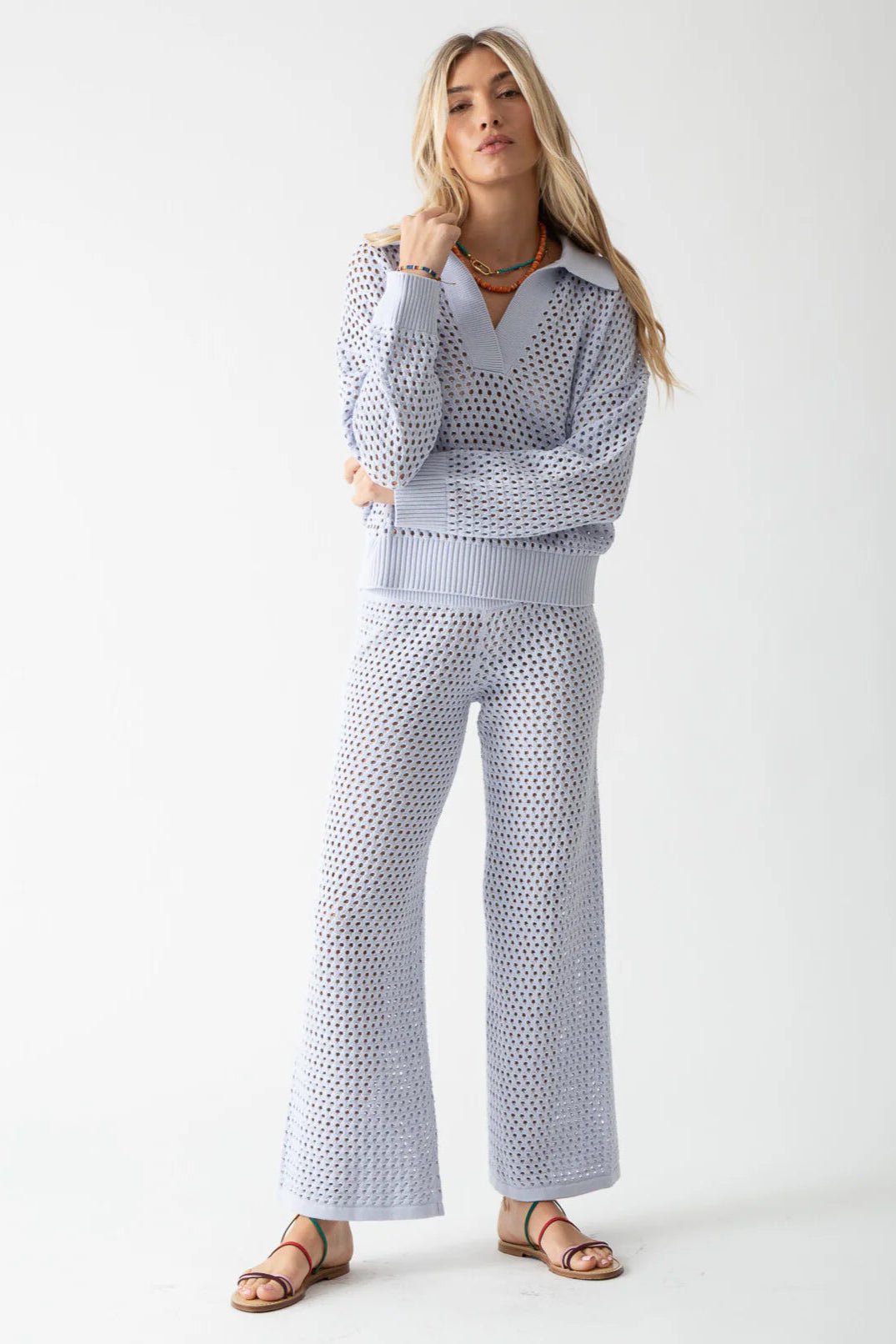 Polo Sweater Lavender - Electric & Rose - COLOR GAME