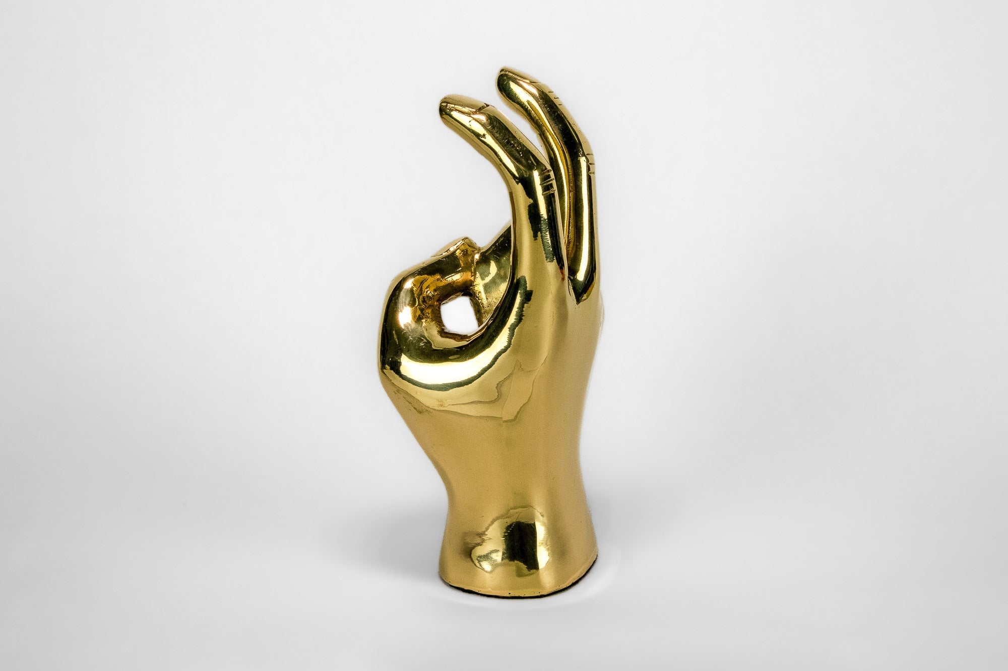Pony Ears or Mustang Ears Hand Sign Sculpture in Brass - Prize - COLOR GAME