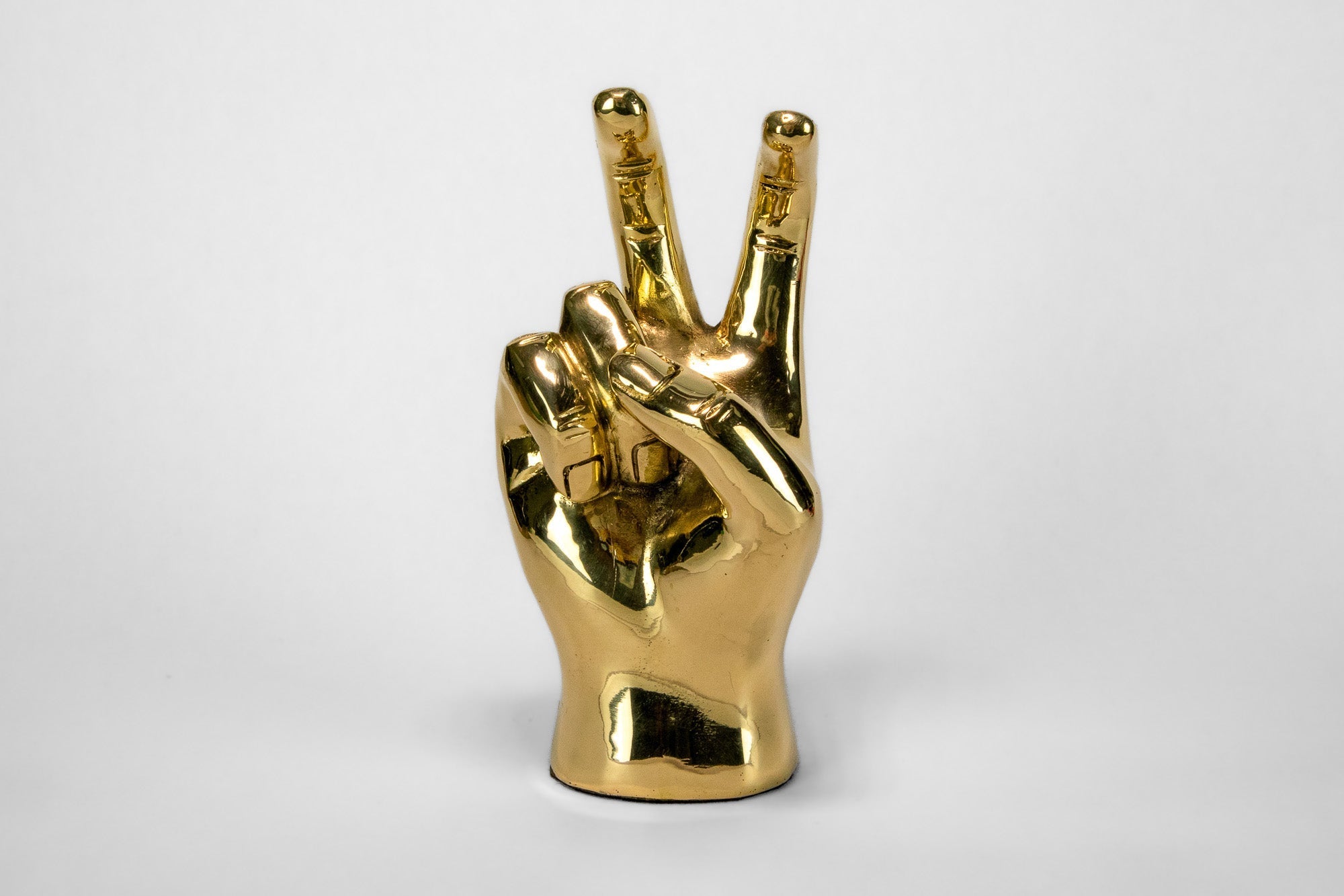 Pony Ears or Mustang Ears Hand Sign Sculpture in Brass - Prize - COLOR GAME