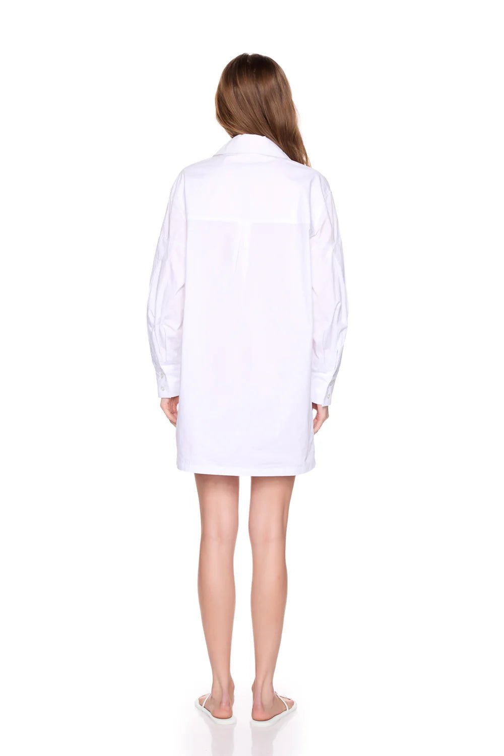 Poplin Button - Down Shirt Dress Sugar - Susana Monaco - COLOR GAME