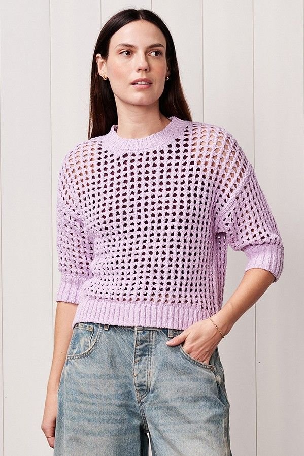 Puff Sleeve Sweater Lilac Mist - Stateside - COLOR GAME