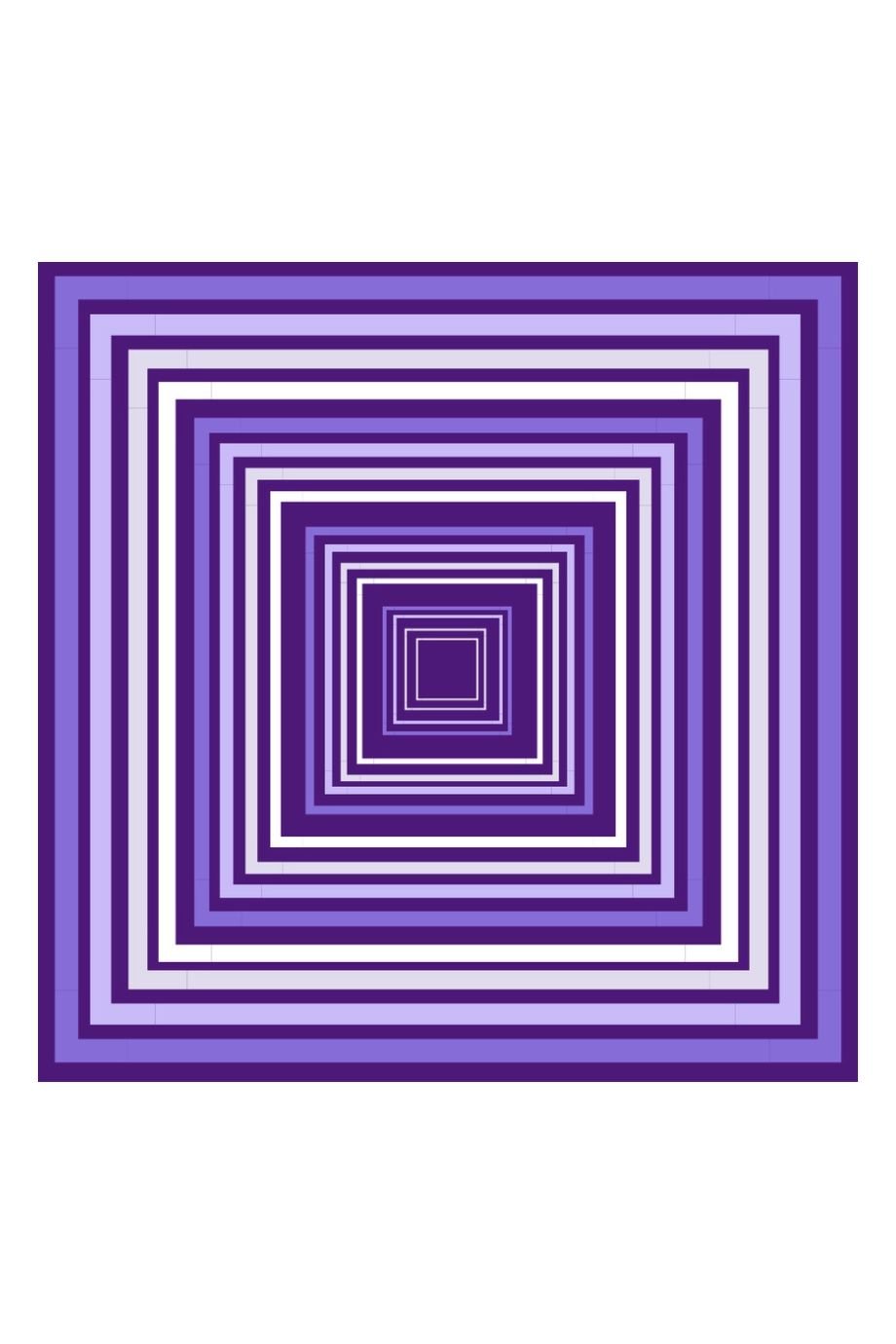Purple Prism Print Scarf - Alma Mater Collection - COLOR GAME