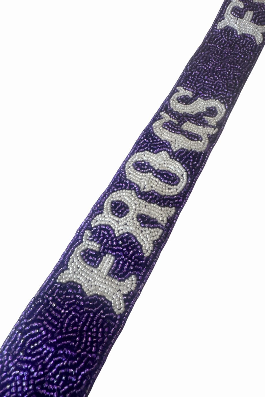 Purple Western Frogs Beaded Strap - Gameday Luxe - COLOR GAME