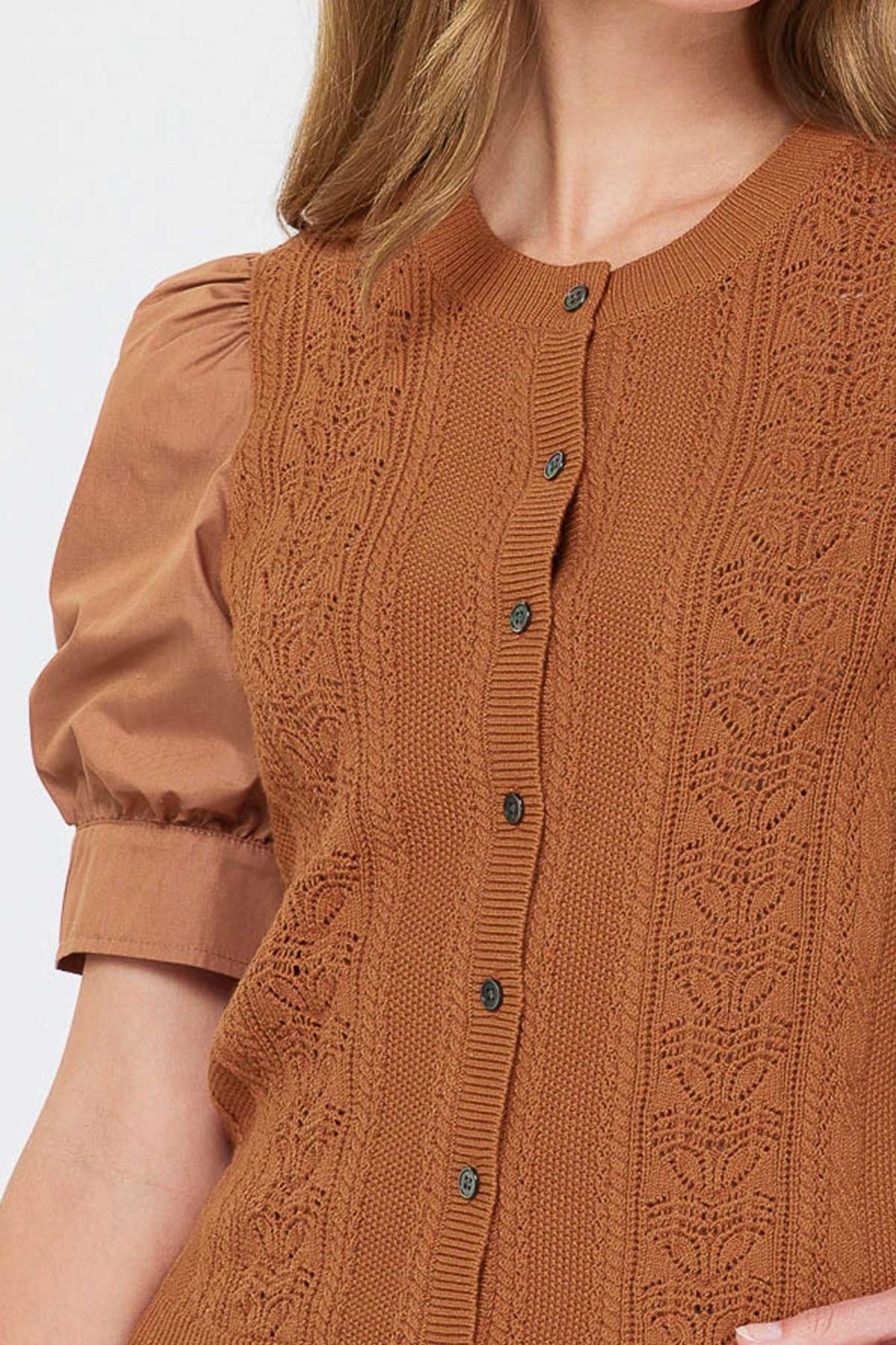 Remi Mixed Media Top - Current Air - COLOR GAME