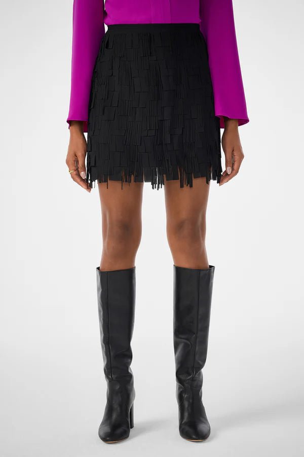 Rico Skirt Flutter Chiffon Fringe - Trina Turk - COLOR GAME