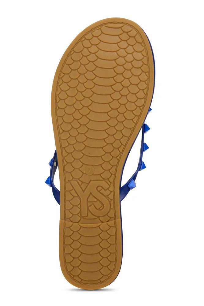 Rivington Stud Flip Flop Cobalt - Yosi Samra - COLOR GAME